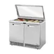 True TFP-48-18M-FGLID-HC~SPEC3 48" Mega Top Sandwich/Salad Prep Table w/ 2 Doors, 18 Pans 1 image