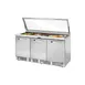 True TFP-72-30M-HC FGLID~SPEC3 72" Mega Top Sandwich/Salad Prep Table w/ 3 Doors, 30 Pans 1 image