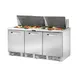 True TFP-72-30M~SPEC3 72" Mega Top Sandwich/Salad Prep Table w/ 3 Doors, 30 Pans 1 image