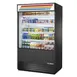True TOAM-48-HC~TSL01 48" Vertical Air Curtain Merchandiser in Black, Self-Contained, 4 Shelves, Lighted Sing Panel 1 image