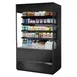 True TOAM-48GS-HC~NSL01 48" Vertical Air Curtain Merchandiser in Black, Self-Contained, 4 Shelves 1 image