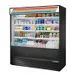 True TOAM-72-HC~TSL01 72" Vertical Air Curtain Merchandiser in Black, Self-Contained, 4 Shelves 1 image