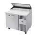 True TPP-AT-44-HC~SPEC3 44" Refrigerated Pizza Prep Table w/ 1 Door, (6) 1/3 Pans 1 image
