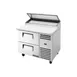 True TPP-AT-44D-2-HC~SPEC3 44" Refrigerated Pizza Prep Table w/ 2 Drawers, (6) 1/3 Pans 1 image