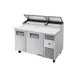 True TPP-AT-60-HC~SPEC3 60" Refrigerated Pizza Prep Table w/ 2 Doors, (8) 1/3 Pans 1 image
