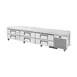 True TRCB-110-HC 110" 6 Drawers Refrigerated Chef Base,  (12) 12" x 20" Pan Capacity 1 image