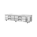 True TRCB-96-HC 95" 4 Drawers Refrigerated Chef Base, (12) 12" x 20" Pan Capacity 1 image