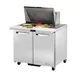 True TSSU-36-12M-B-HC~SPEC3 36" Mega Top Sandwich/Salad Prep Table w/ 2 Doors 12 Pans 1 image