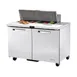 True TSSU-48-10-HC~SPEC3 48" Two Section Sandwich / Salad Prep Table w/ 2 Doors, 10 Pans 1 image