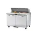 True TSSU-48-12-HC~SPEC3 48" Two Section Sandwich / Salad Prep Table w/ 2 Doors, 12 Pans 1 image