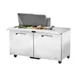 True TSSU-60-15M-B-HC~SPEC3 60" Mega Top Sandwich/Salad Prep Table w/ 2 Doors 15 Pans 1 image