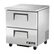True TUC-27F-D-2-HC 27" 1-Section Undercounter Freezer w/ 2 Drawers, 1/4 HP, Stainless Steel Exterior 1 image