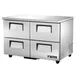 True TUC-48D-4-HC 48" 2-Section Undercounter Refrigerator w/ 4 Drawers 1 image