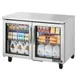 True TUC-48G-HC~FGD01 48" 2-Section Undercounter Refrigerator w/ 2 Glass Doors 1 image