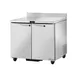 True TWT-36-HC~SPEC3 36" 2-Section Worktop Refrigerator w/ 2 Doors, All Stainless Steel 1 image