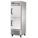 True TS-23-2-HC 27" 1-Section Reach-In Refrigerator w/ 2 Solid Half Doors, Bottom Mount, Stainless Steel 1 image