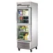 True TS-23G-2-HC~FGD01 27" 1-Section Reach-In Refrigerator w/ 2 Glass Half Doors, Bottom Mount, Stainless Steel 1 image
