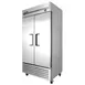 True TS-35-HC 40" Two Section Reach-In Refrigerator w/ 2 Solid Doors, Bottom Mount, Stainless Steel 1 image