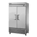True TS-43F-HC 47" 2-Section Reach-In Freezer, 2 Solid Doors, Bottom Mount, 43 cu. ft., Stainless Steel 1 image