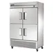 True TS-49F-4-HC 54" 2-Section Reach-In Freezer, 4 Half Hinged Doors, Bottom Mount, 49 cu. ft., Stainless Steel 1 image