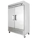 True TS-49F-HC 54" 2-Section Reach-In Freezer, 2 Solid Doors, Bottom Mount, 49 cu. ft., Stainless Steel 1 image