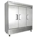 True TS-72-HC 78" 3-Section Reach-In Refrigerator w/ 3 Solid Doors, Bottom Mount, Stainless Steel 3 image