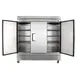 True TS-72-HC 78" 3-Section Reach-In Refrigerator w/ 3 Solid Doors, Bottom Mount, Stainless Steel 5 image