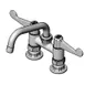 T&S Brass 5F-4DWS06 Equip Base Faucet, Swivel, 4", Deck Mount, 6" Swing Nozzle 1 image
