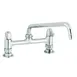 T&S Brass 5F-8DLS12A Equip Faucet, 8", Deck Mount, 12" Swing Nozzle 1 image