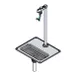 T&S Brass 5GF-16P-WS Water Station with Equip Glass Filler, 16" Pedestal 1 image