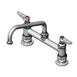 T&S Brass B-0220-060X Pantry Mixing Faucet, Double, Deck Mount, 8" Centers 1 image