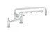 T&S Brass B-0220-U18-CR Ultrarinse 8” Deck Mount Mixing Faucet with Polished Chrome Plated Brass Body 1 image