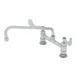 T&S Brass B-0221-CR4-L22 Mixing Faucet, Double, Deck Mount, 8" Adjustable Center 1 image