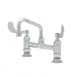 T&S Brass B-0222-WH4 Mixing Faucet, Double, Deck Mount, 8" Adjustable Center 1 image