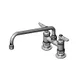 T&S Brass B-0225-CR-K-F10 Pantry Faucet, Double, 4" Deck Mount 1 image