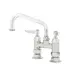 T&S Brass B-0227-CR Pantry Faucet, Double, Deck Mount, 4" Centers 1 image