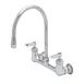 T&S Brass B-0230-134XA-CR Pantry Faucet, Double, Wall Mount, 8" Centers 1 image