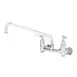T&S Brass B-0231-BST Sink Mixing Faucet, 12" Swing Nozzle, Wall Mounted 1 image