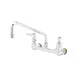 T&S Brass B-0231-CC-CRM Pantry Faucet, Double, Wall Mount, 8" Centers 1 image