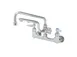 T&S Brass B-0231-U12 Ultrarinse 8” Wall Mount Mixing Faucet with Polished Chrome Plated Brass Body 1 image
