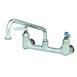 T&S Brass B-0232-CC Sink Mixing Faucet, 6" Swing Nozzle, Wall Mounted 1 image