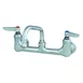 T&S Brass B-0232-EE Sink Mixing Faucet, 6" Swing Nozzle, Wall Mounted 1 image