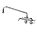 T&S Brass B-0236-M Sink Mixing Faucet, 12" Swing Nozzle ,Wall Mounted 1 image