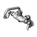 T&S Brass B-0242 Pantry Faucet, Double, 6" Swing Nozzle, Wall Mount 1 image