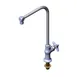 T&S Brass B-0318-02 Faucet, B-0318 Modified, 4-Arm Handle & Red Index 1 image