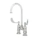 T&S Brass B-0325-WH4 Pantry Faucet, Double, Deck Mount, 4" Adjustable Centers 1 image