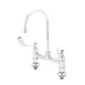 T&S Brass B-0327 Faucet, Deck Mount, 8", 1/2"Npt Male Inlets, Swivel Gooseneck 1 image