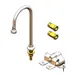 T&S Brass B-0502-03 Pedal Valve, Double, Floor Mount 1 image