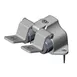 T&S Brass B-0502-SL Pedal Valve, Double, Floor Mounted, Inlets On 2-1/2" Centers 1 image