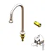 T&S Brass B-0507-03 Pedal Valve, Single, Floor Mount 1 image